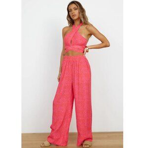 Charlie Holiday Lagoon Top Pink Zebra (S/US 4)